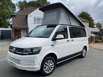 VW T6 Camper King 4 Berth, Pop Top, Rock & Roll Bed, Drive-Away Awning