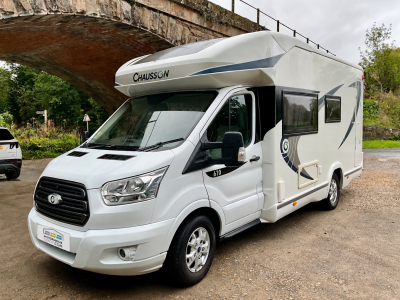 Chausson Flash 610, 2017, rear garage, drop down bed motorhome for sale
