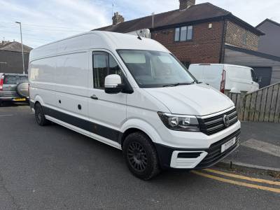 2019 VW CRAFTER HIGH SPEC RACE VAN 4 BERTH 3 BELT REAR GARAGE CAMPERVAN