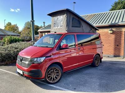 VW T6.1 Transporter, DSG auto, 2021 4 berth campervan, 5 belted seats