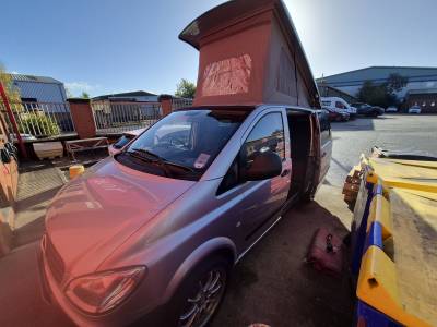 4 Berth 4 Belt Mercedes Vito Pop Top Camper