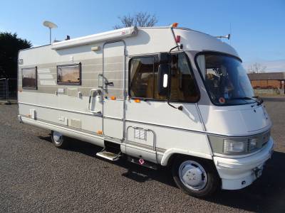 Hymer 644 A class rear fixed bed motorhome for sale