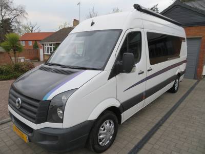 Volkswagen Crafter 2015 FSH 4 Berth 5 Belts Professional Conversion For Sale