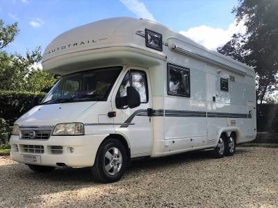 2004 AutoTrail Chieftain - 6 berth - large garage - 50k on clock.  Great for Motox, carts, bikes, dog kennel.