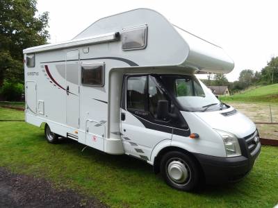 Dethleffs Eurostyle A63 2008 6 Berth 4 Seatbelts Fold Down Rear Bunk Bed Over Cab Bed Motorhome For Sale