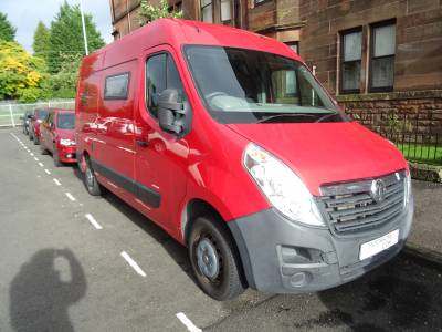 Vauxhall Movano 2014 Professionally Converted 2 Berth 3 Seatbelts Campervan For Sale 