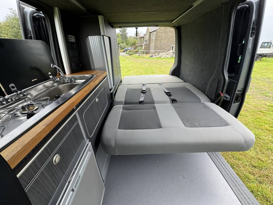 VW TRANSPORTER T5.1 PURE GREY LOW MILES HILO POP TOP ROOF TWIN SLIDING ...