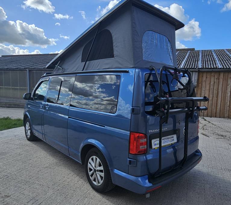 VW T6 Transporter T30 2015 Hi Line LWB 87k pop top camper van 4 berth 5 ...
