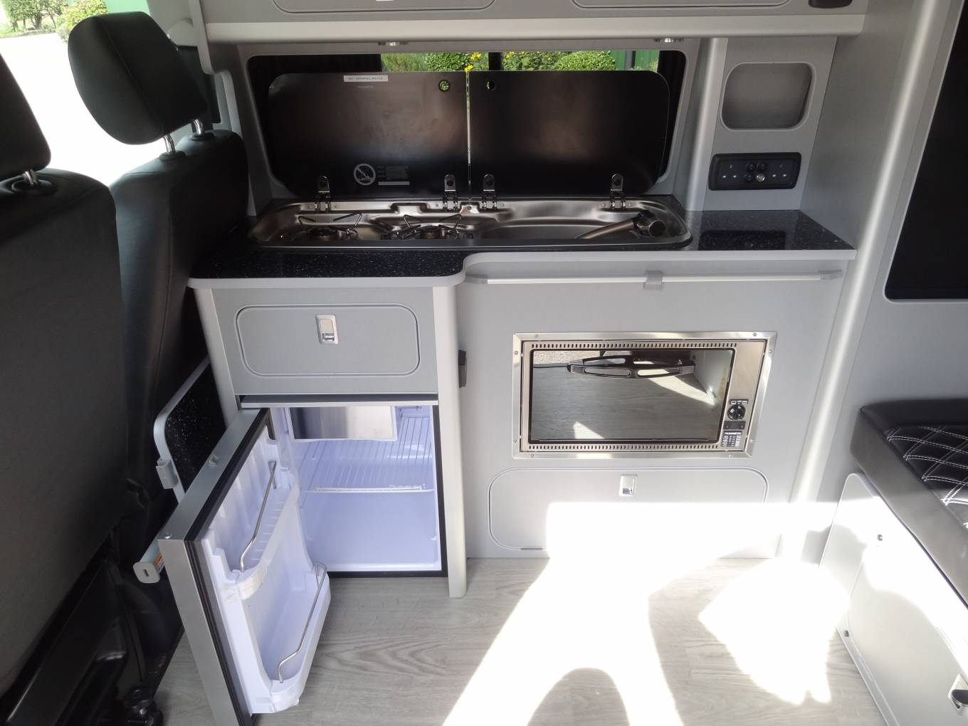 Volkswagen T6 Camper 4 Berth 5 Travel Seats Diesel Heater Wine Cooler