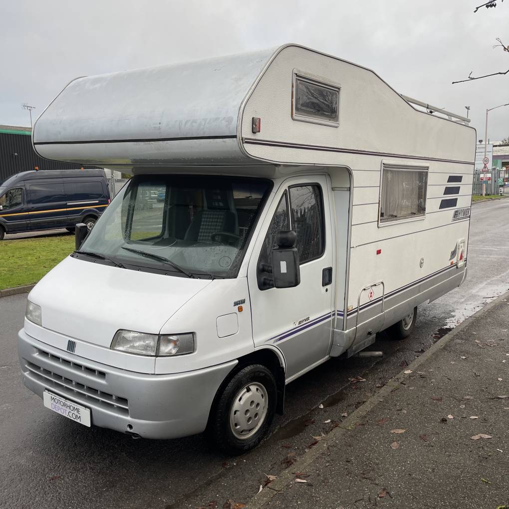 Hymer Camp 1995 4 Berth 6 Seatbelts End Washroom Left Hand Drive