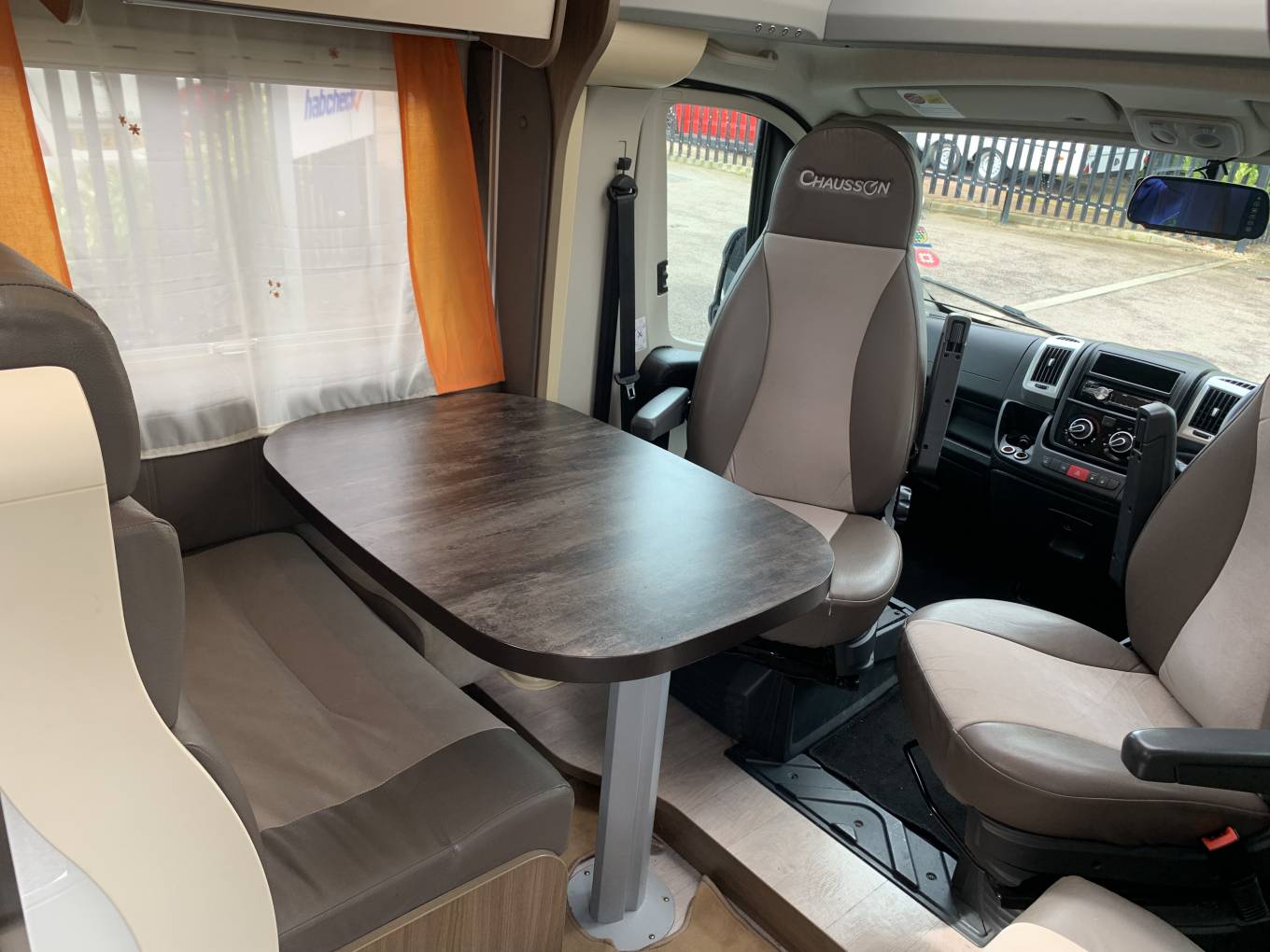 Chausson 718EB 4 berth 4 belts rear fixed island bed family