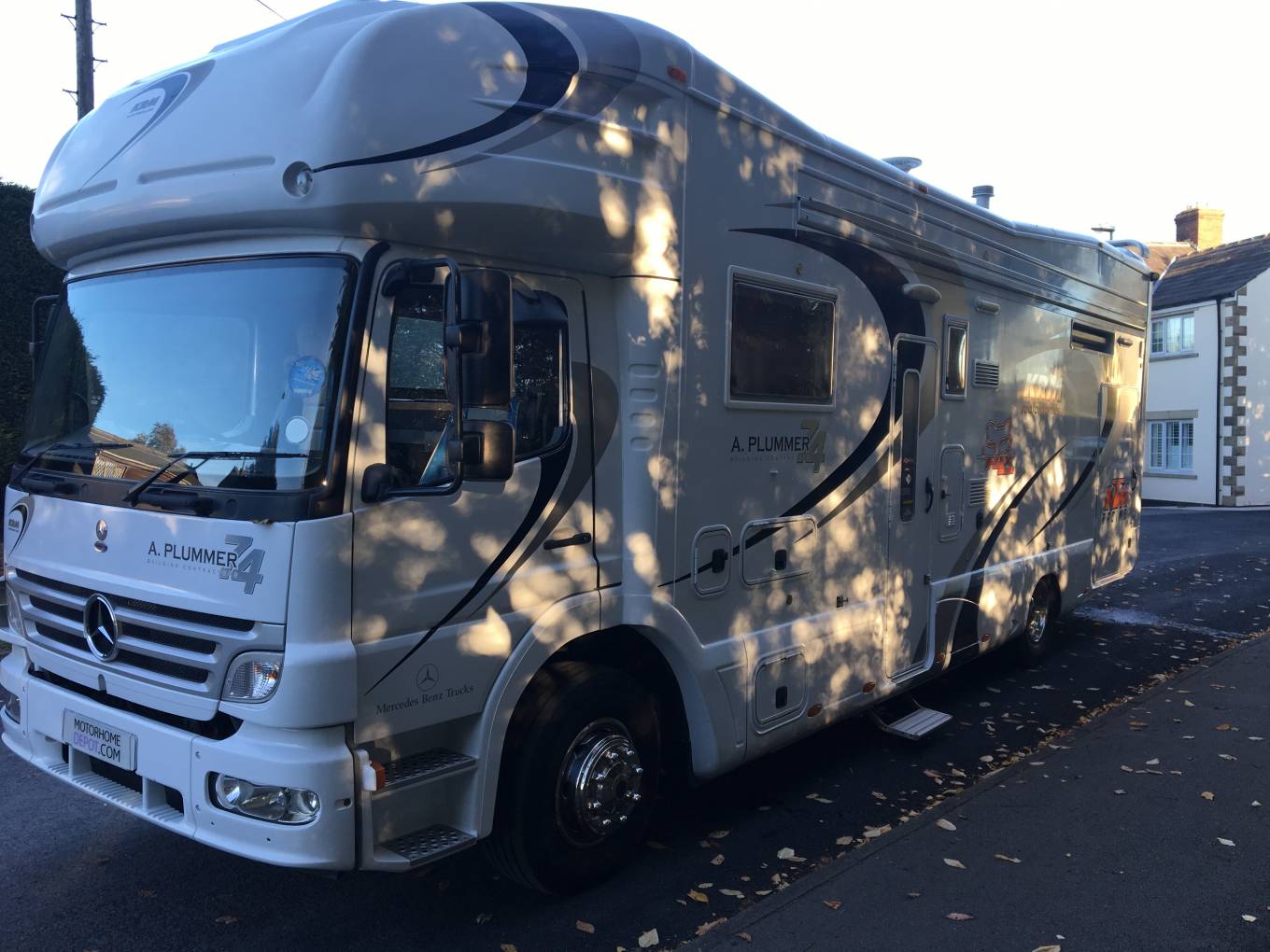 KRM Mercedese Race Van 6 berth Motorhome with Garage and fixed rear beds