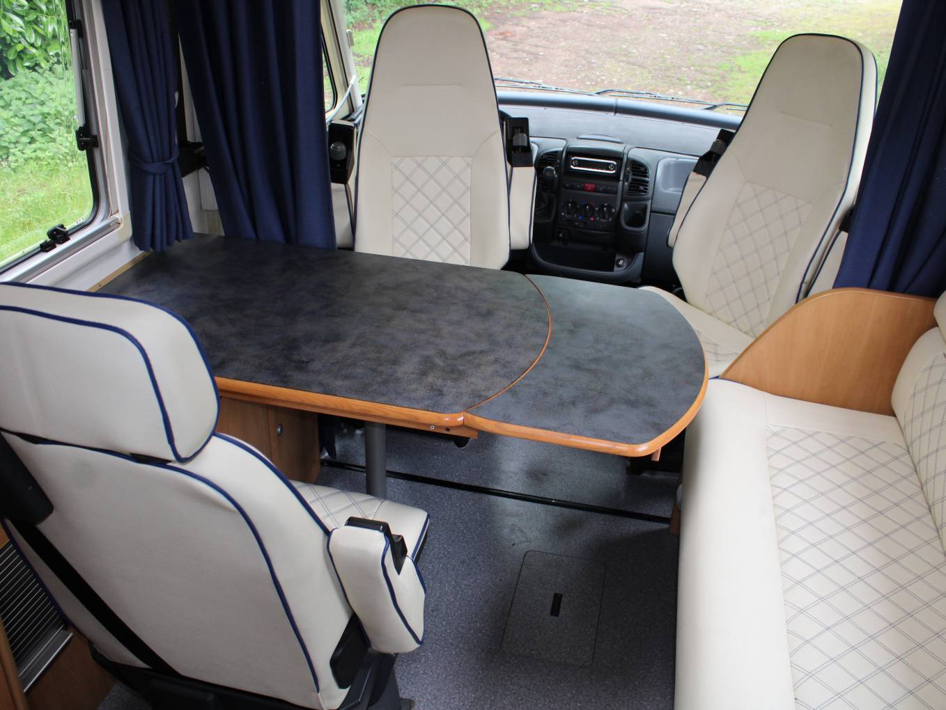 Hymer B584 AClass 3 berth drop down bed motorhome for sale